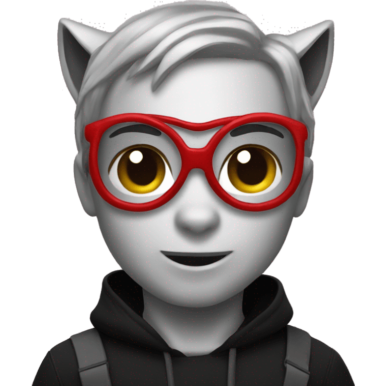 cat spider man black emoji