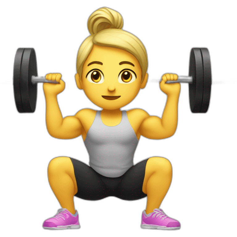 barbell squat emoji