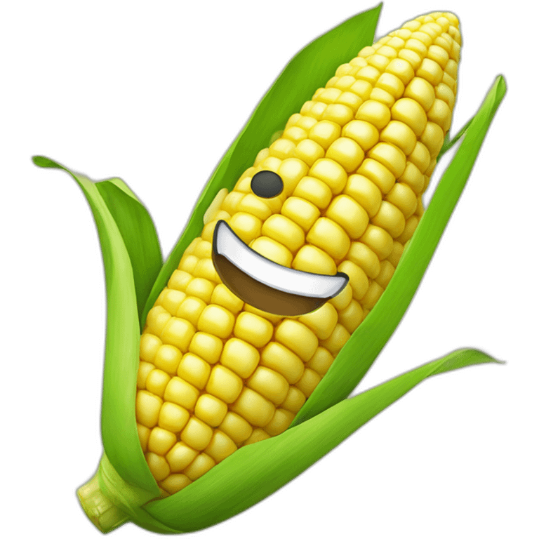 corn smile face emoji