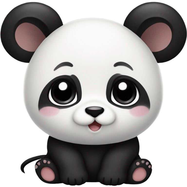 A panda that is the size of a mouse ￼ emoji