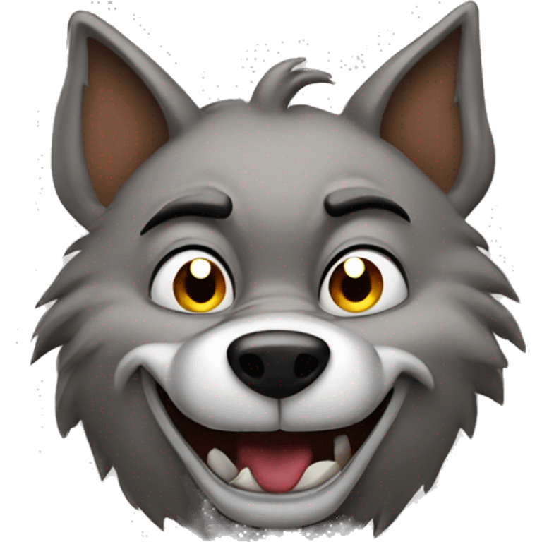 Big bad wolf from cartoons  emoji