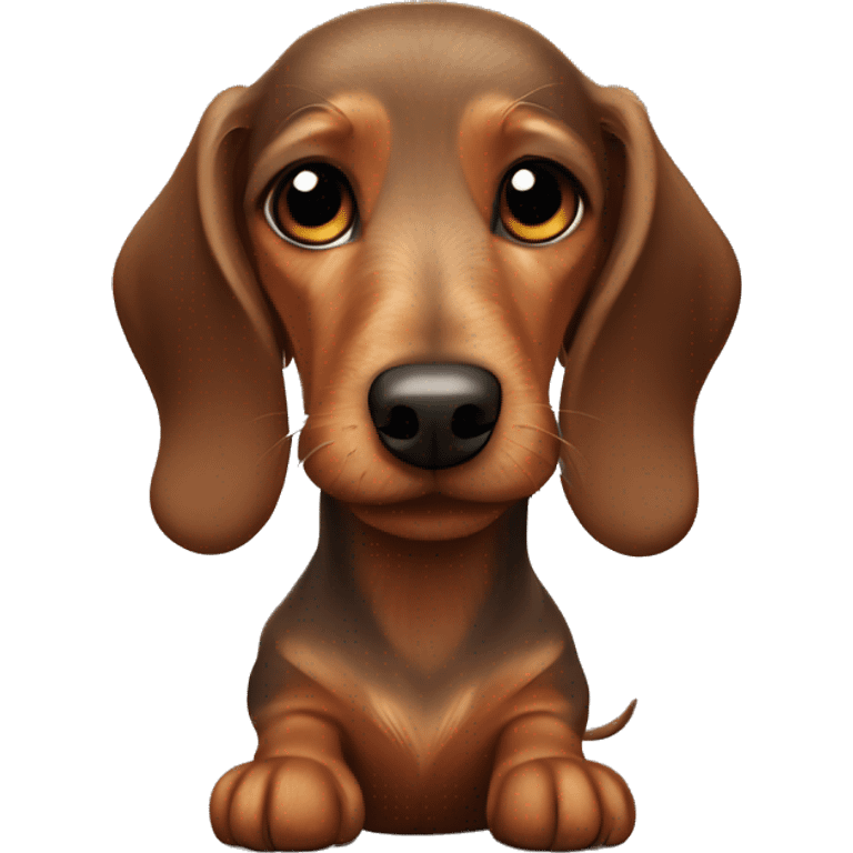 wire-haired brown dachshund emoji