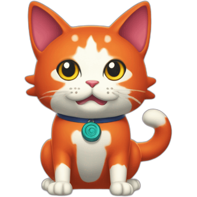 jibanyan the cat from yo kai watch emoji