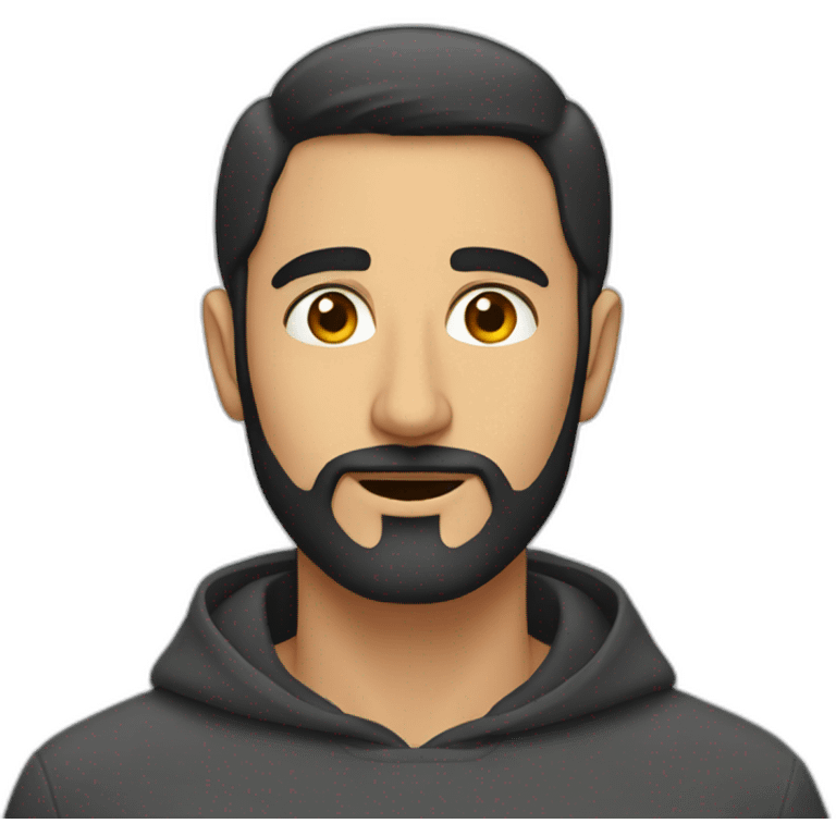 Very Thin face Pakistani guy with few beard emoji