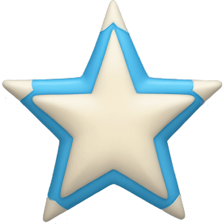 blue colored star emoji