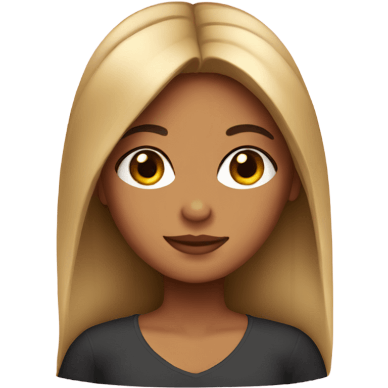 Latina girl with straight hair  emoji