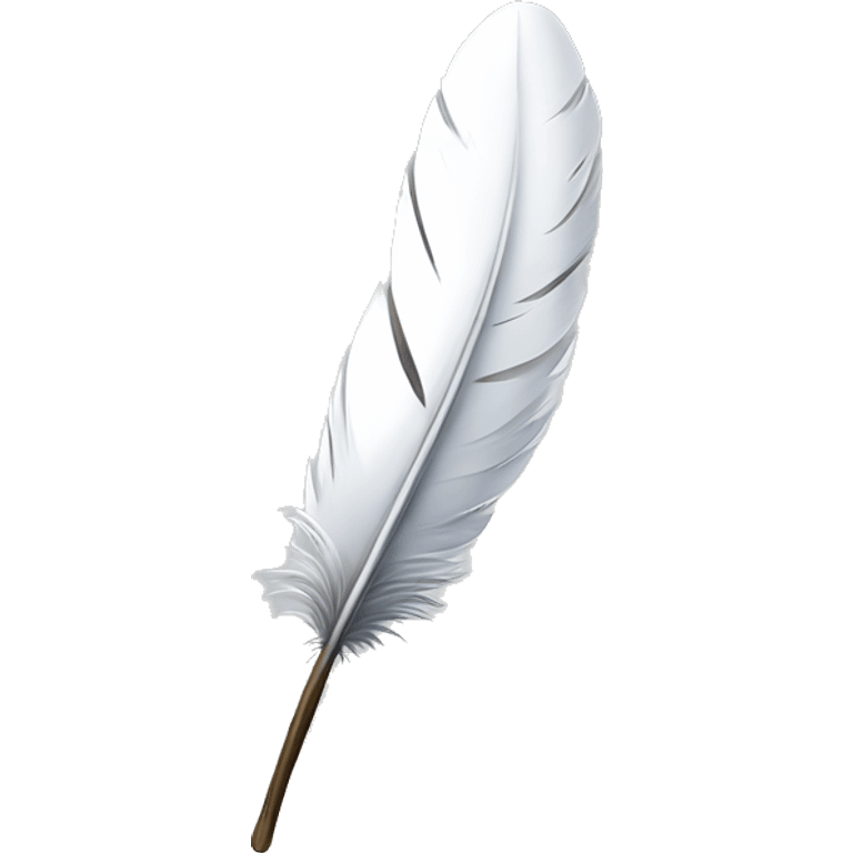 white feather inkpot emoji