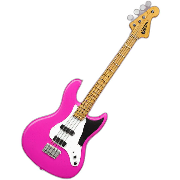 Bassguitar-pink emoji