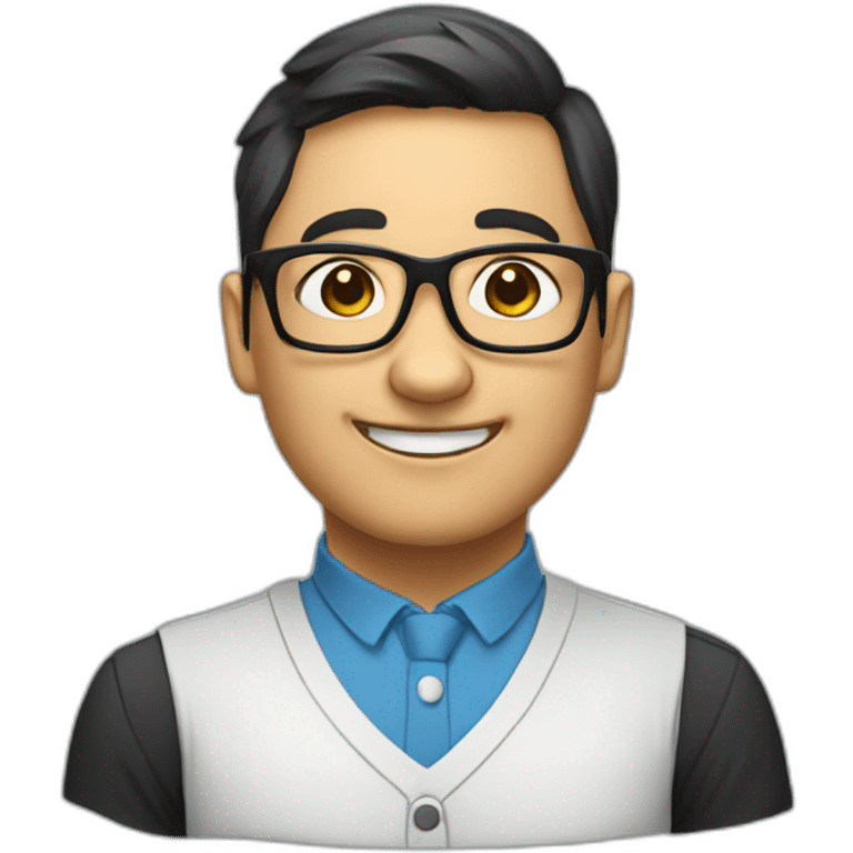 nerdy panda tech teacher emoji