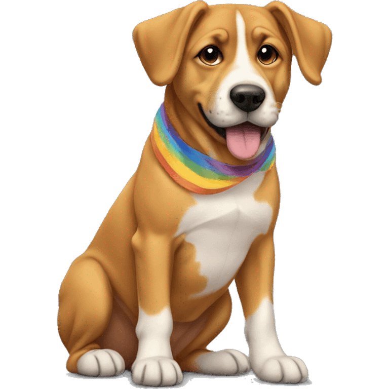 pride on dog emoji