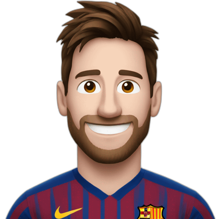 messi enjoying emoji