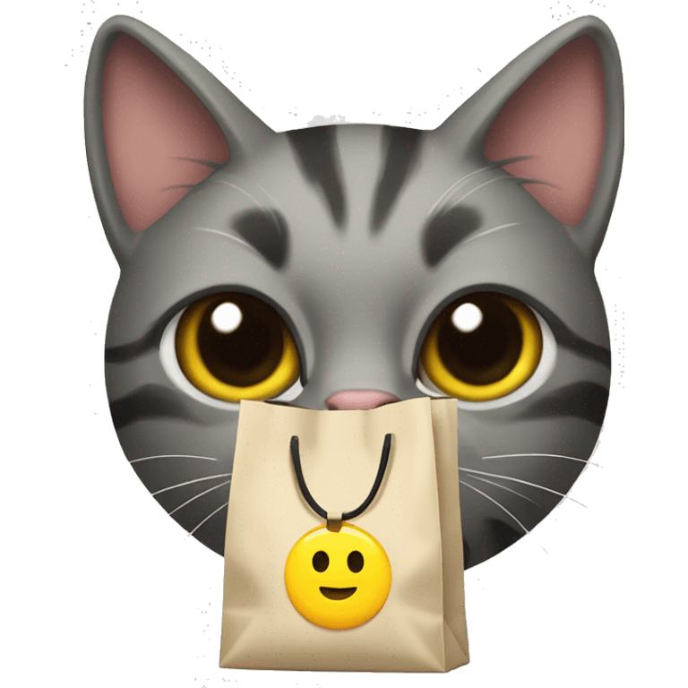 cat and a bag a￼ funyuns emoji