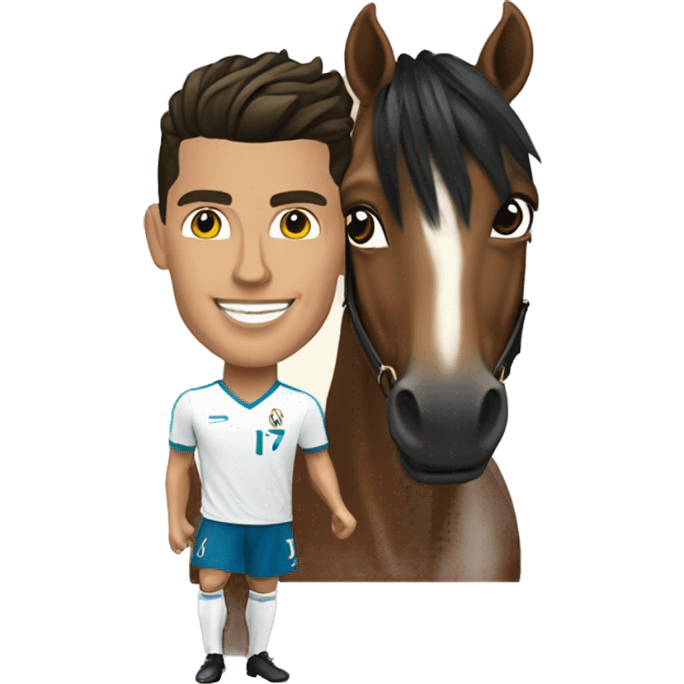 cristiano ronaldo a cheval  emoji