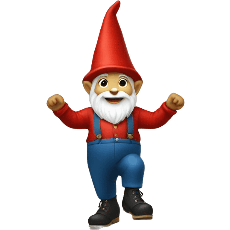 Gnome tap dancing emoji