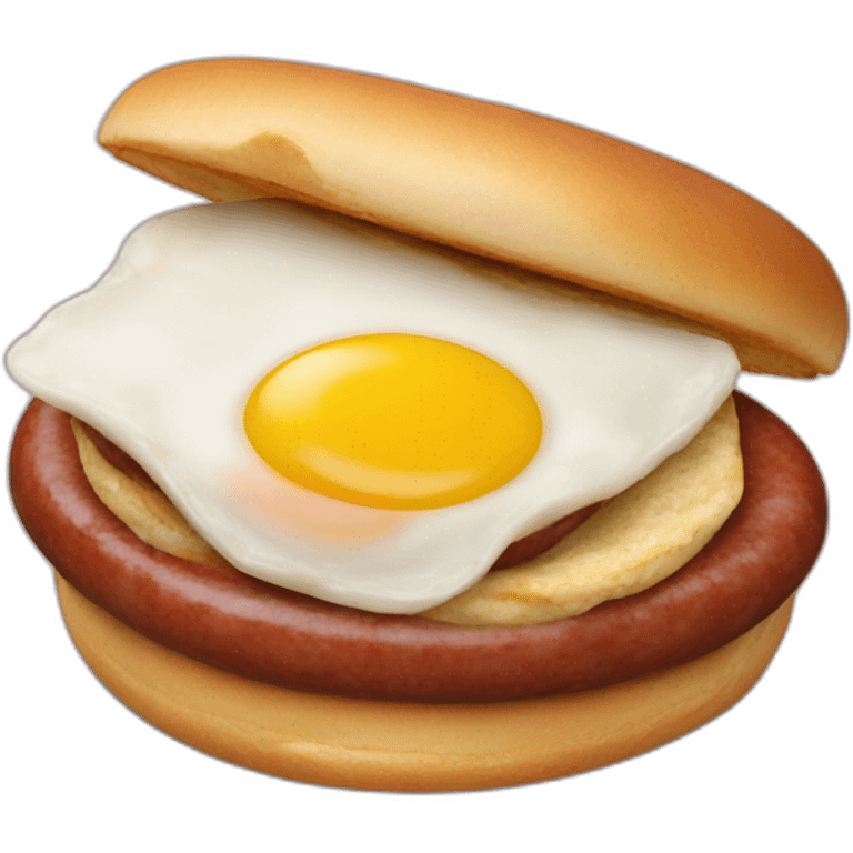 Sausage and egg mcmuffin emoji