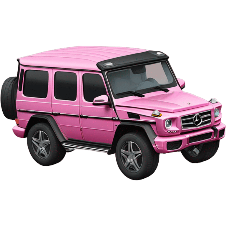 Pink Mercedes g wagon emoji