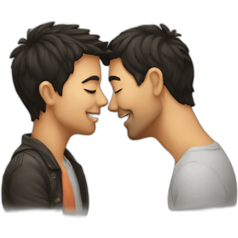 Kissing a partner emoji