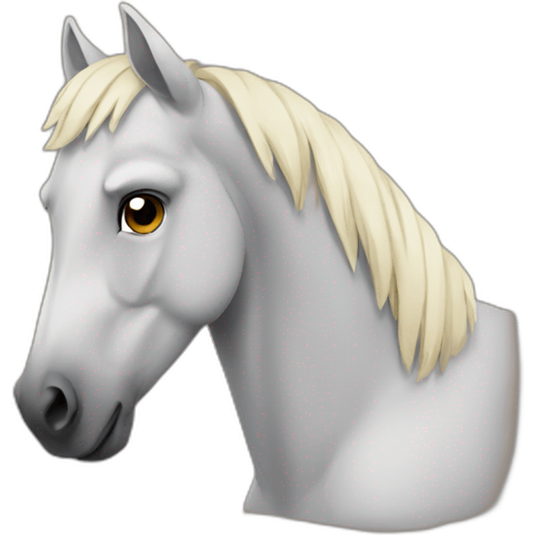 a tired horse emoji