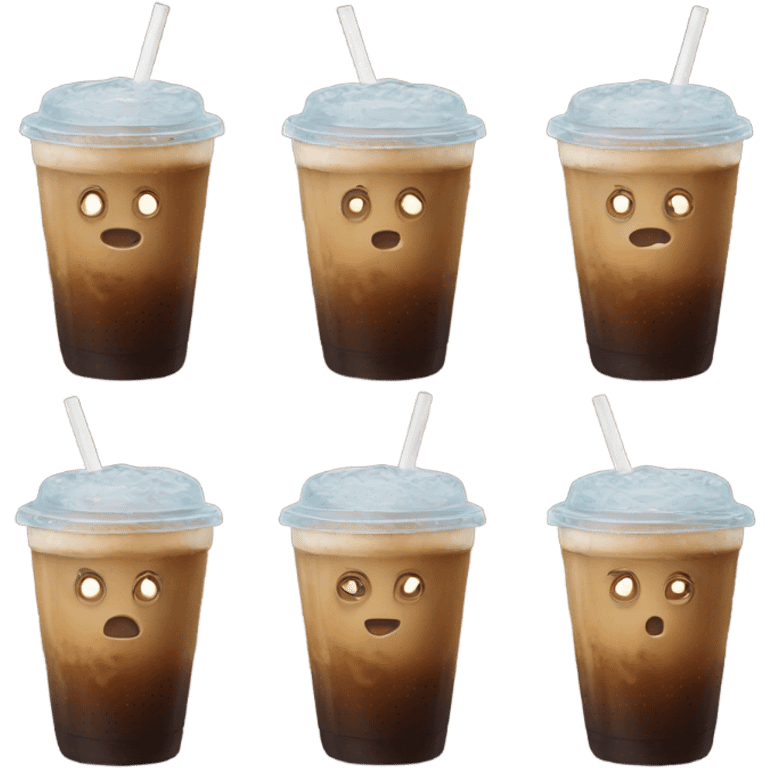 Iced coffee emoji