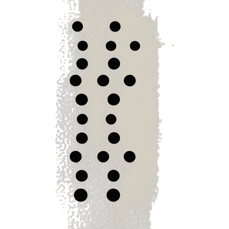 a line and three black dots arranged vertically emoji