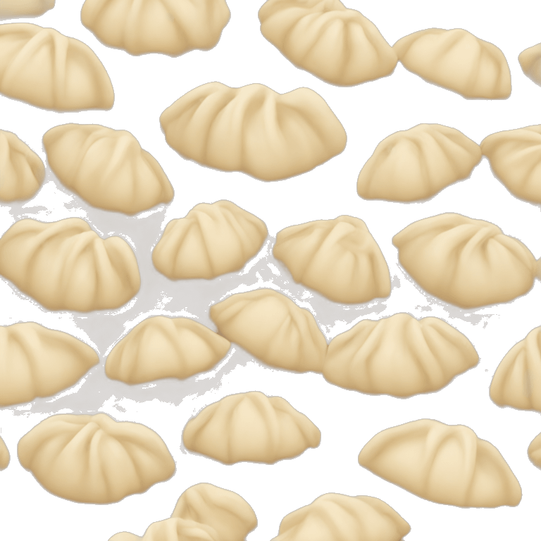 Aesthetic beige dumplings emoji