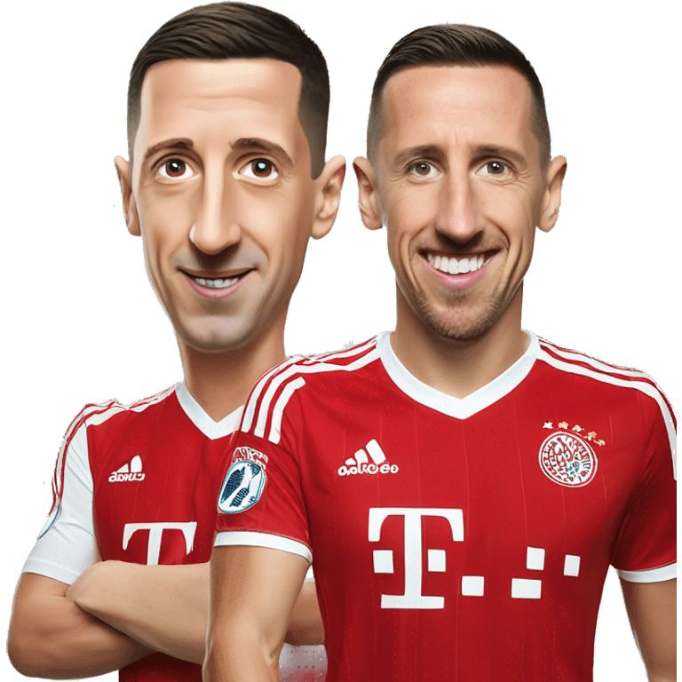 Lewandowski with Ribery emoji