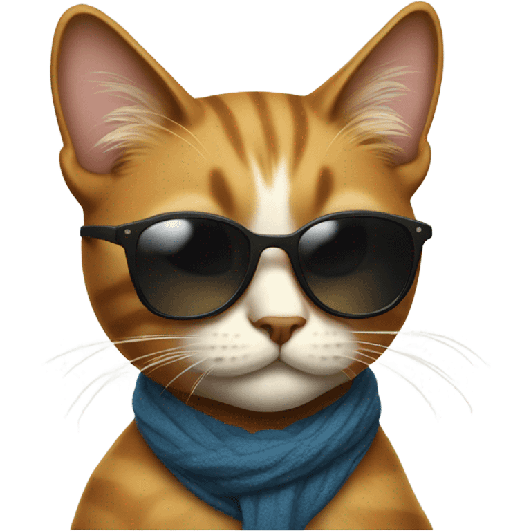 Cat with sunglasses emoji