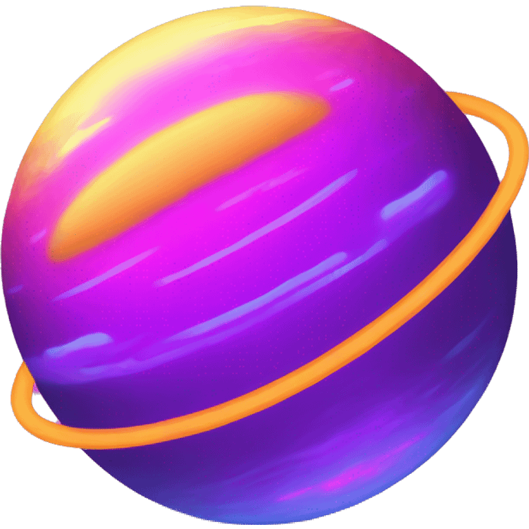 Neon aura planet  emoji