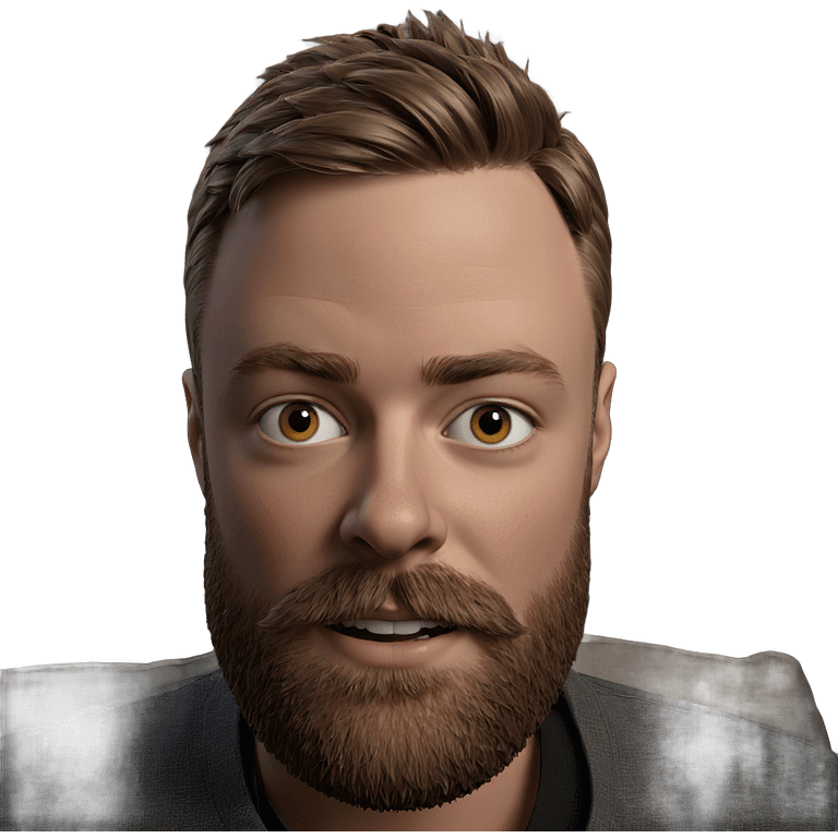 realistic portrait of bearded boy emoji