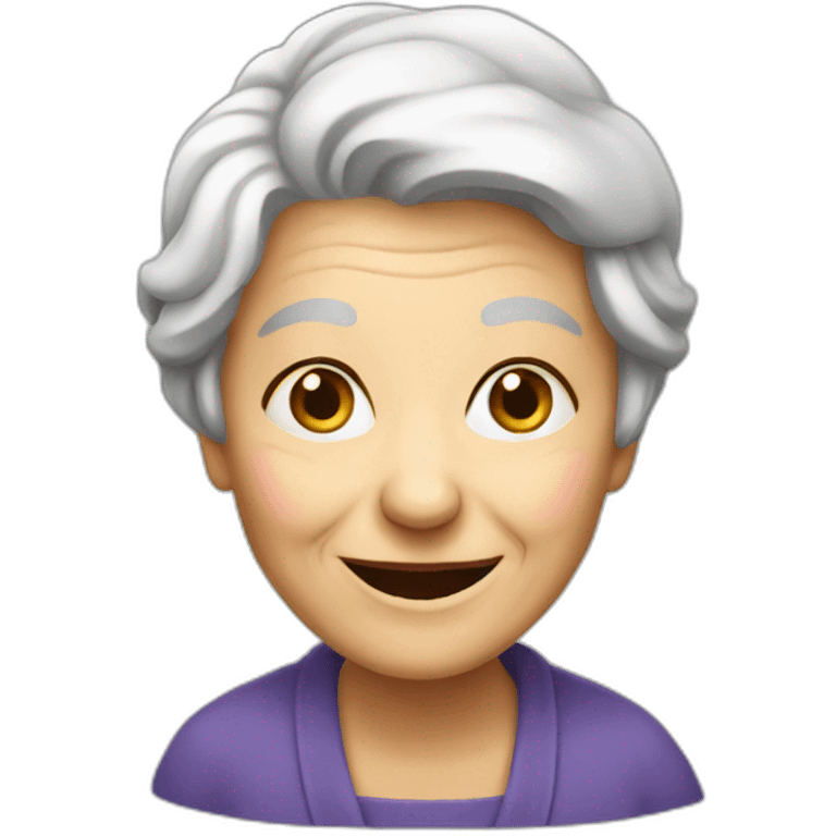 old-lady-happy emoji