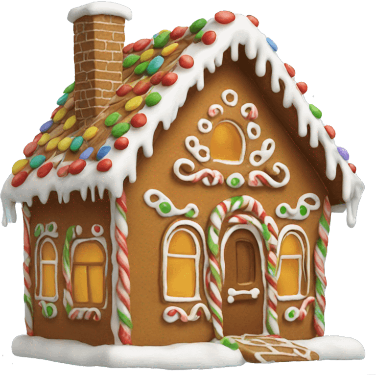 Gingerbread house emoji