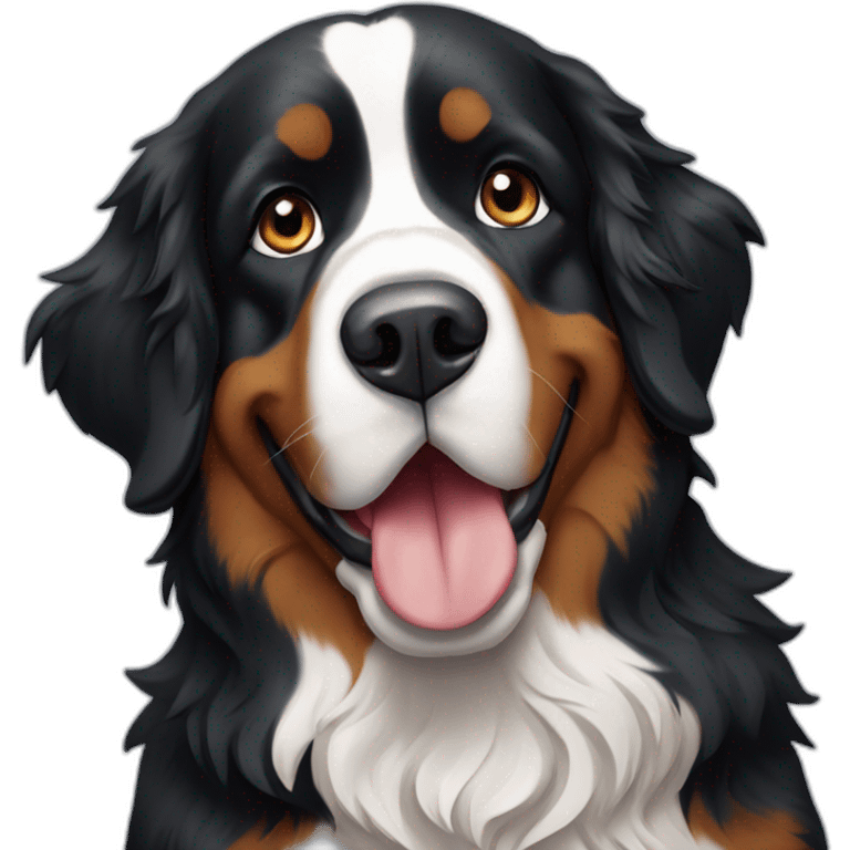 Bernese Mountain Dog standing emoji