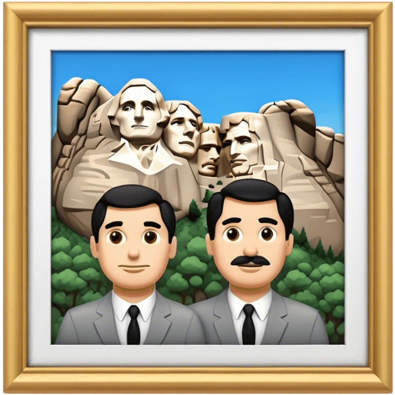 Cinematic Realistic Mount Rushmore Emoji emoji