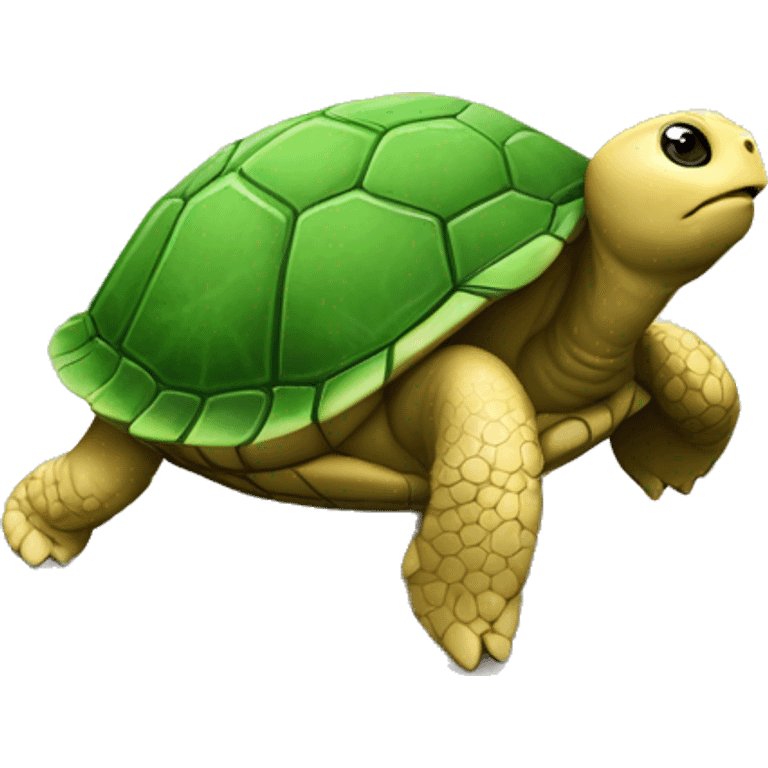 tortue avec un bitcoin de gravé dessus emoji