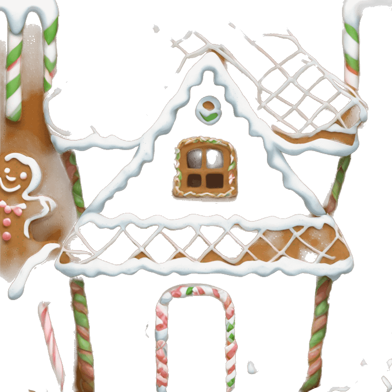 Cute gingerbread house  emoji