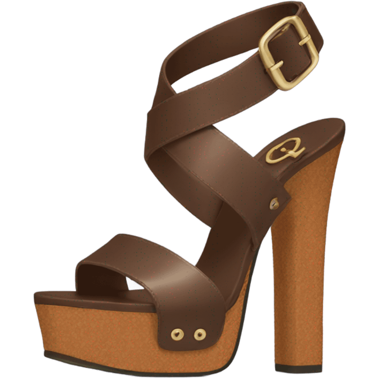 Platform Gucci sandals brown  emoji