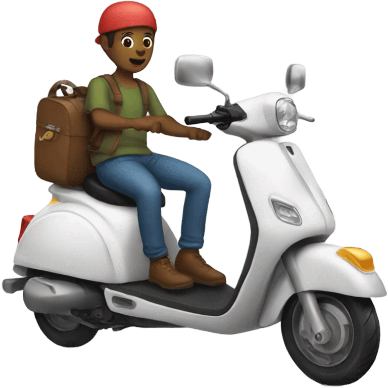 Riding scooters  emoji