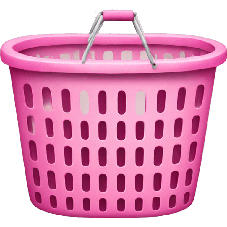 Pink laundry basket emoji