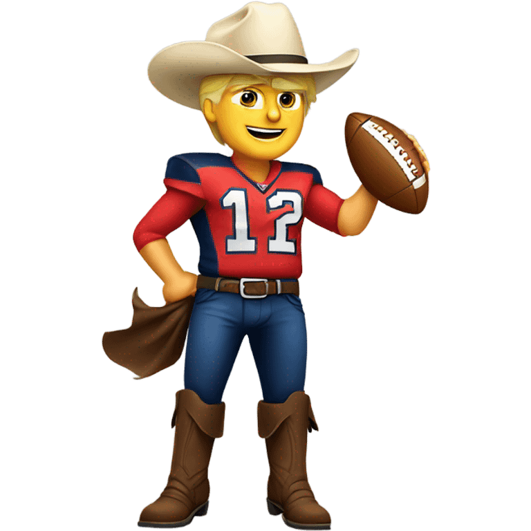 Trump as a cowboys quarterback  emoji