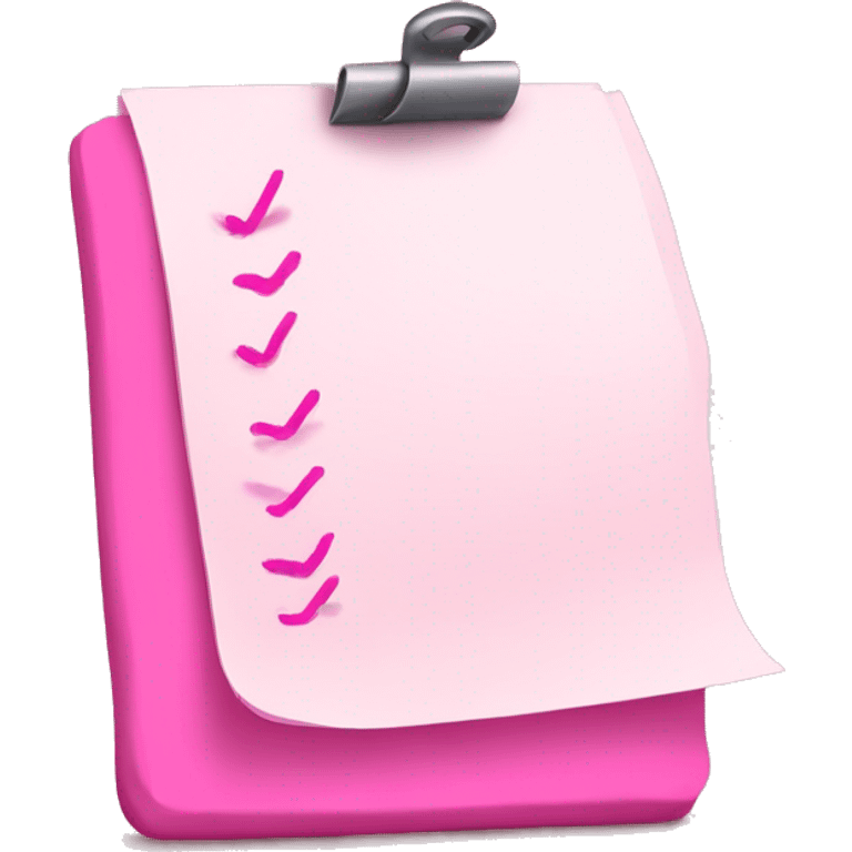 pink to do list emoji