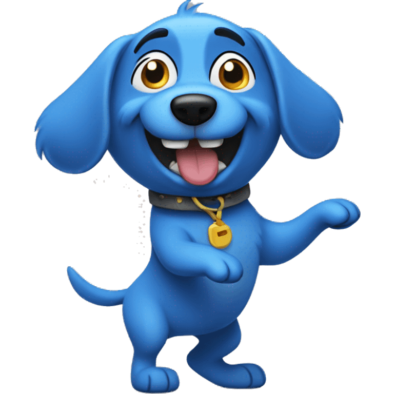 Bluey dog dancing emoji