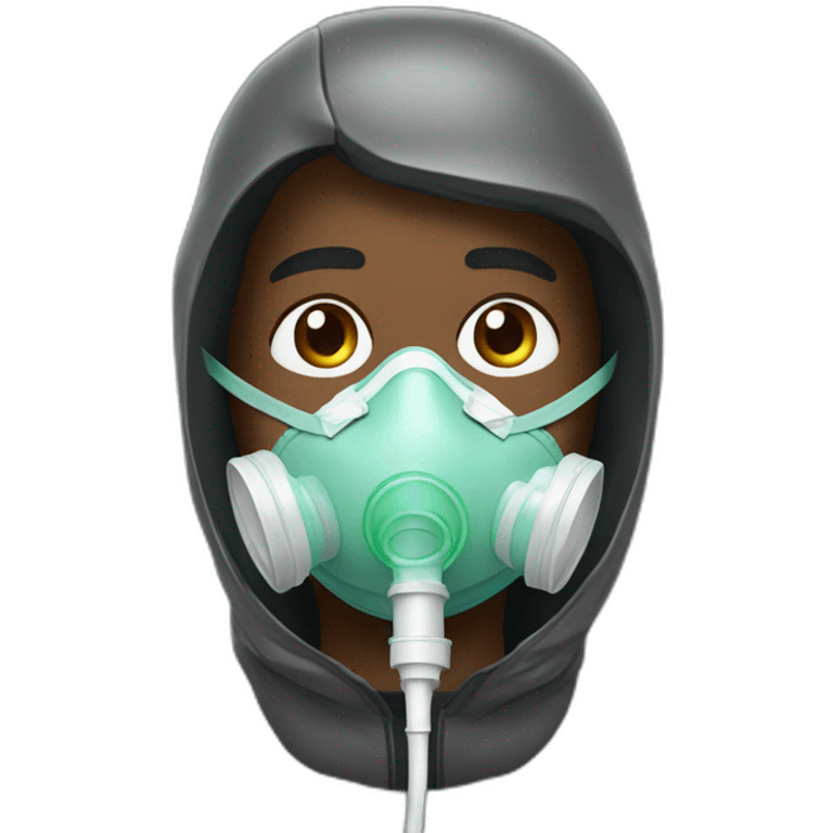 george floyd with a oxygen mask emoji