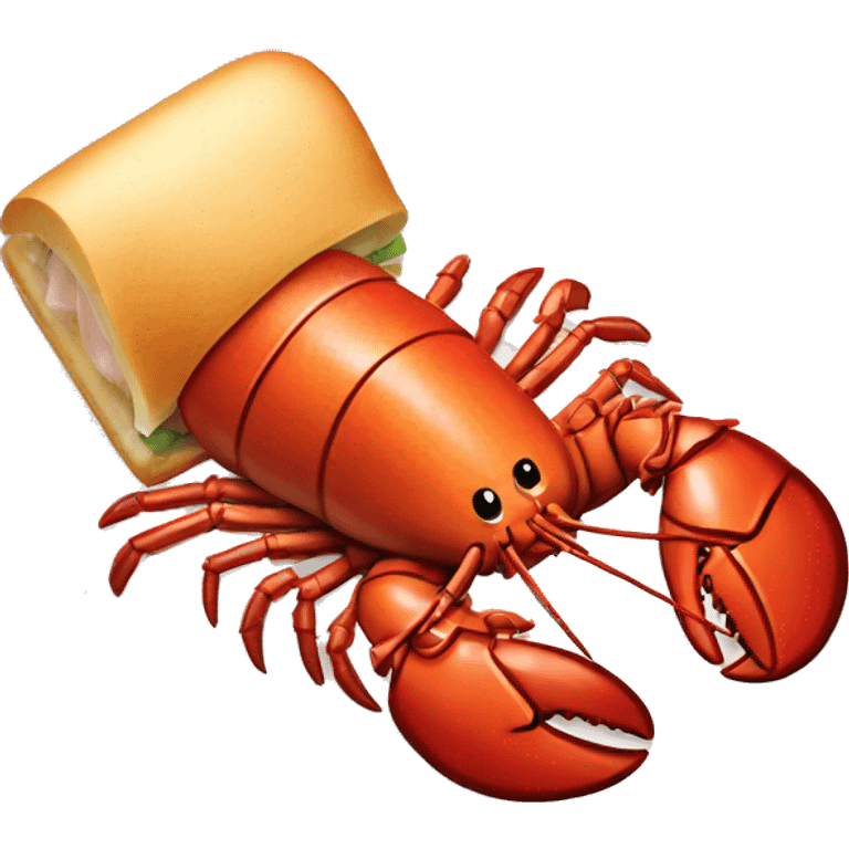 Cold lobster roll emoji