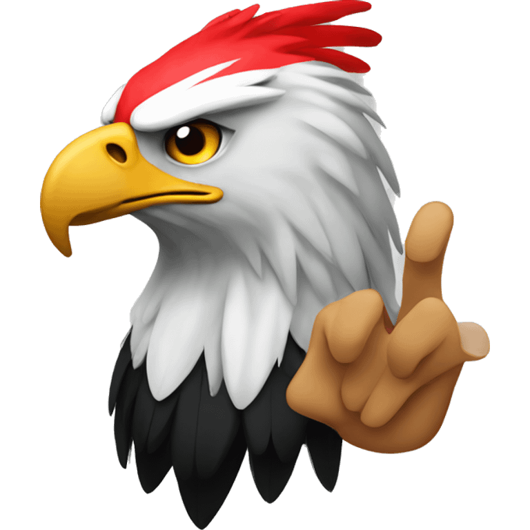 Albanian eagle hands emoji