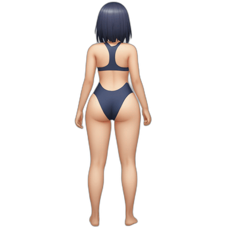 hinata hyuga full body pawg tiny swimsuit back focus emoji