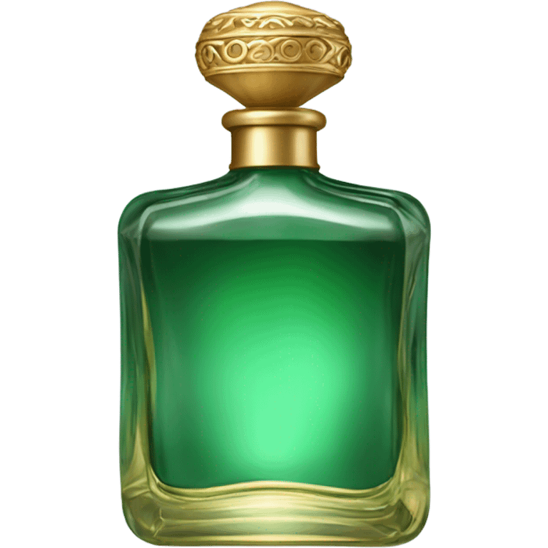 Perfume green bottle  emoji