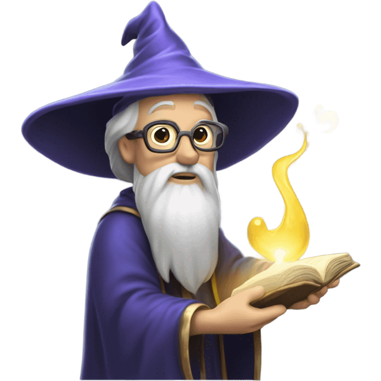 wizard holding database emoji