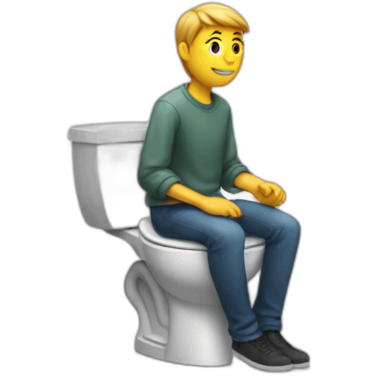 seated on toilets emoji