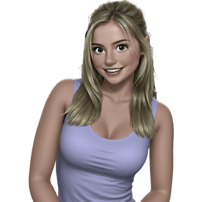 smiling girl in night scene emoji