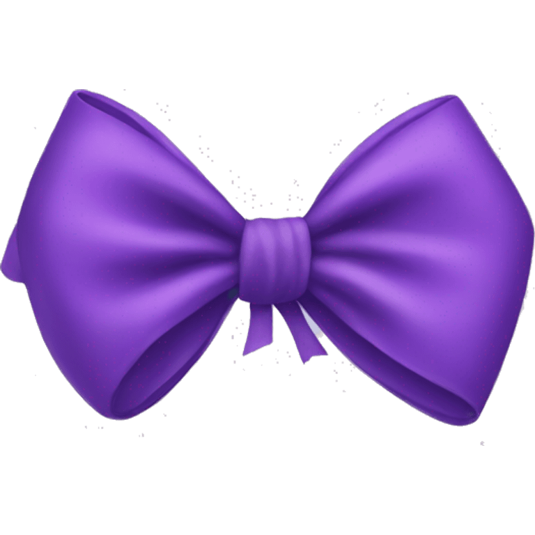 Purple bow emoji